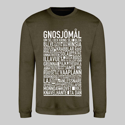 Gnosjömål Dialekt Text Sweatshirt