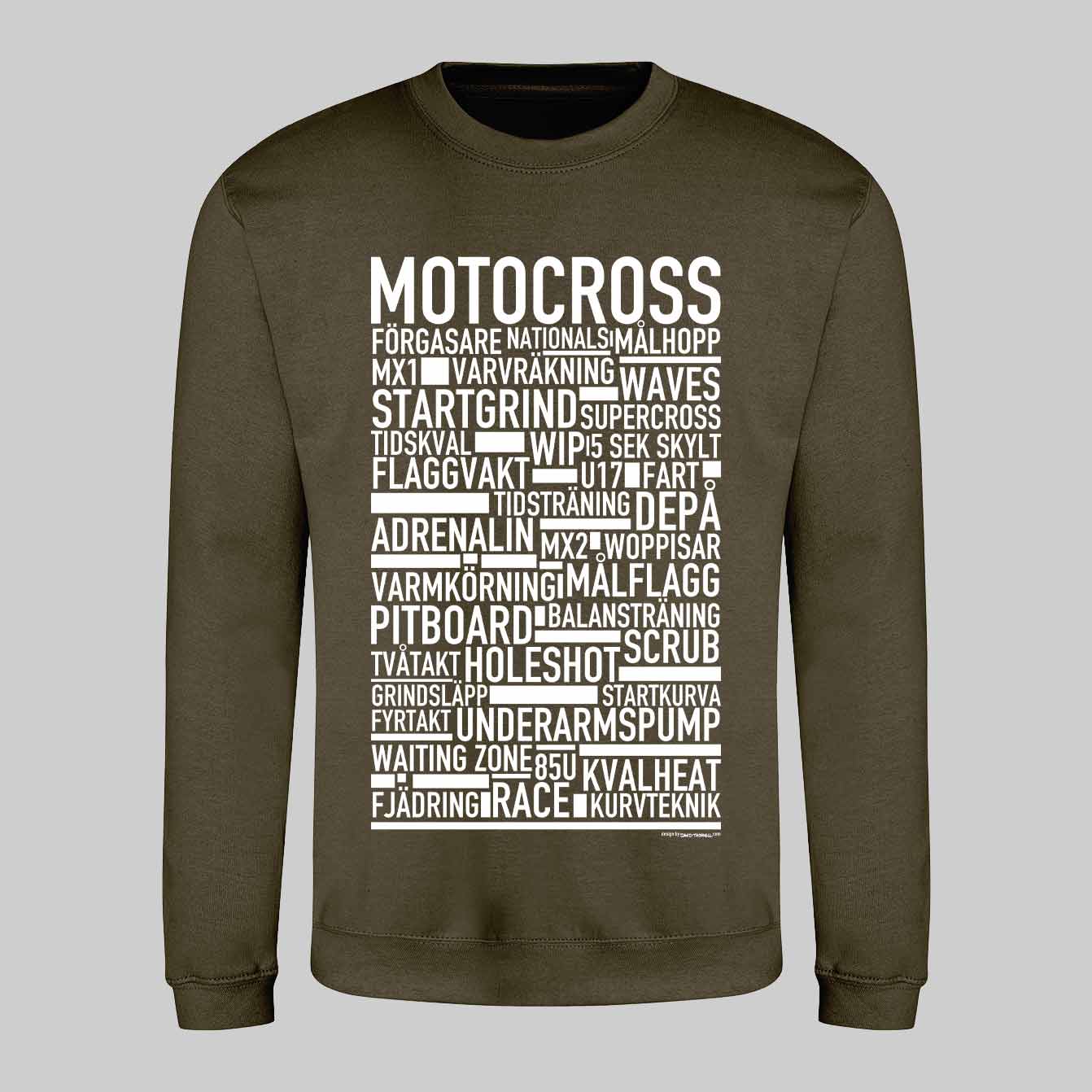 Motocross Text Sweatshirt