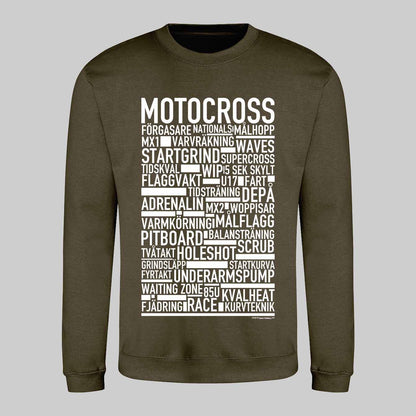 Motocross Text Sweatshirt