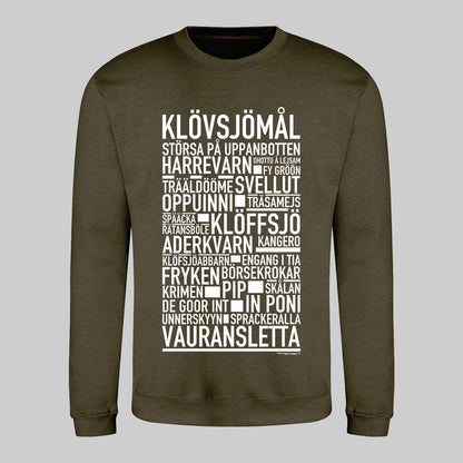 Klövsjömål Dialekt Text Sweatshirt