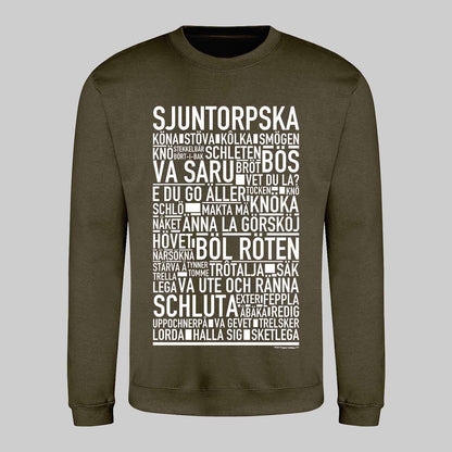 Sjuntorpska Dialekt Text Sweatshirt