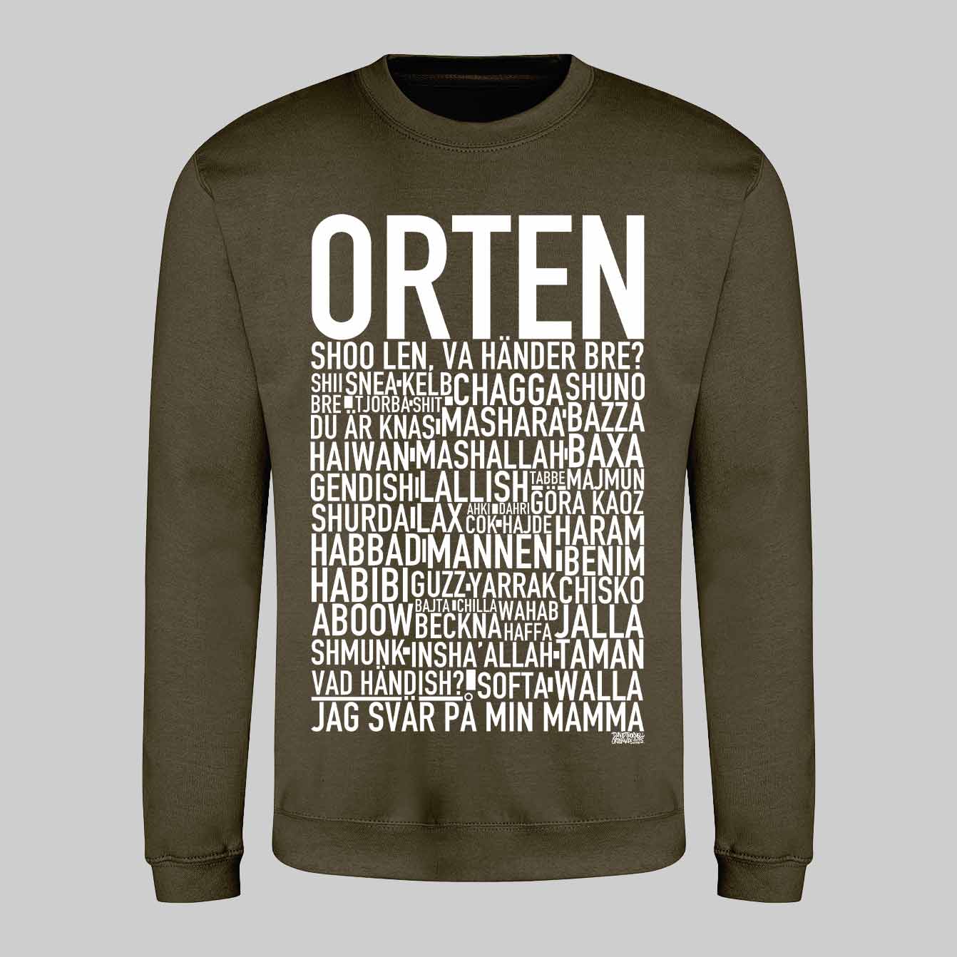 Orten Dialekt Text Sweatshirt