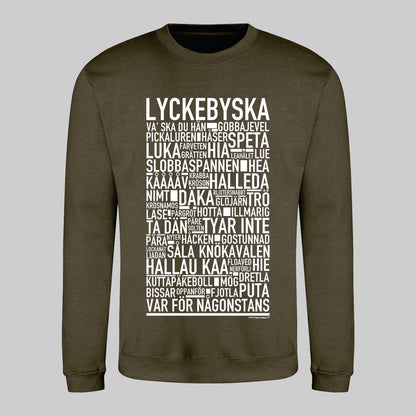 Lyckebyska Dialekt Text Sweatshirt