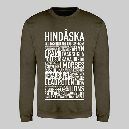 Hindåska Dialekt Text Sweatshirt