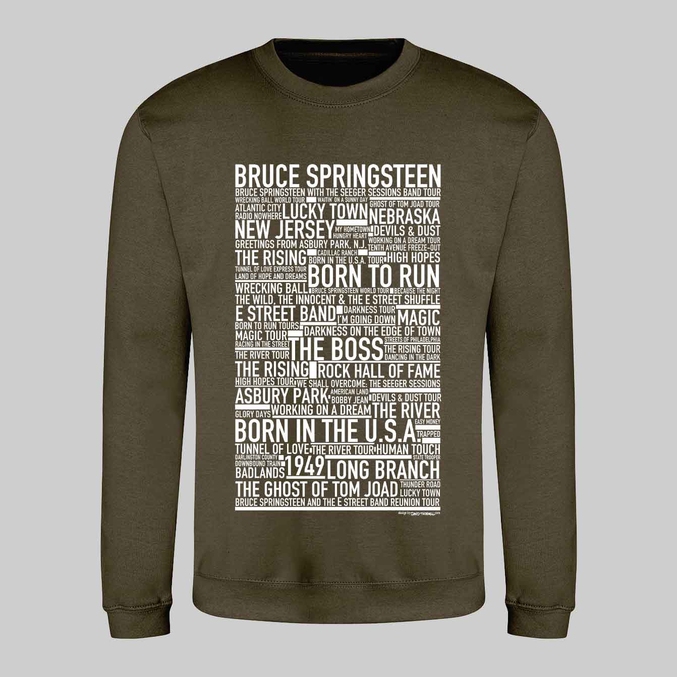 Bruce Springsteen Text Sweatshirt