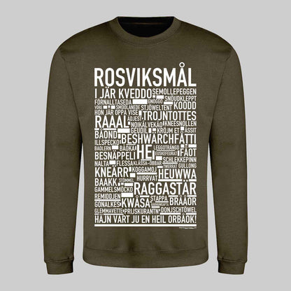 Rosviksmål Dialekt Text Sweatshirt