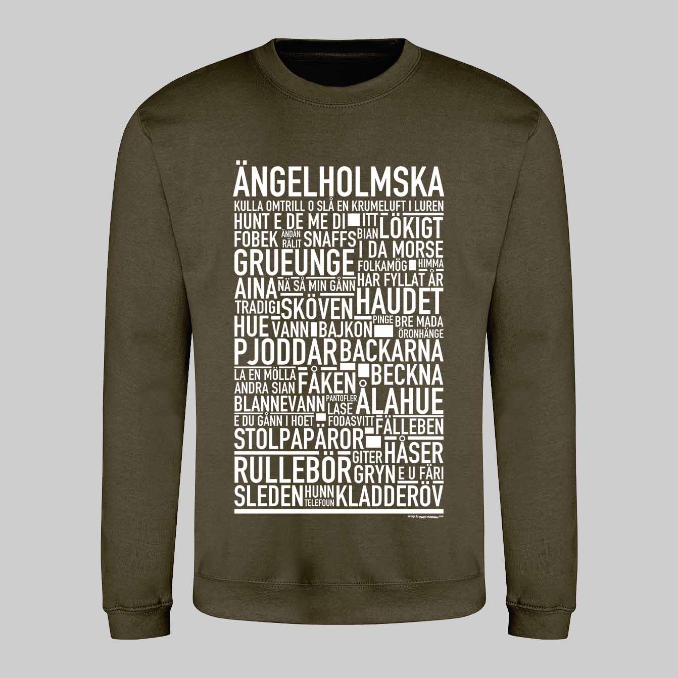 Ängelholmska Dialekt Text Sweatshirt