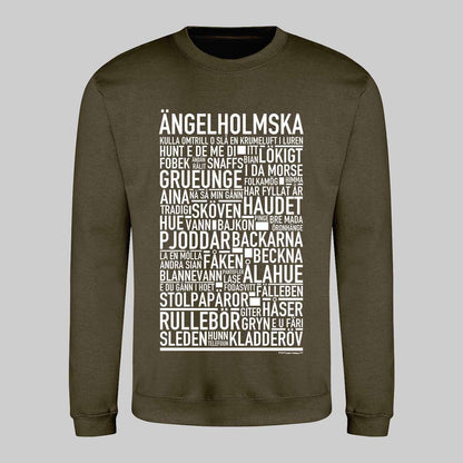Ängelholmska Dialekt Text Sweatshirt
