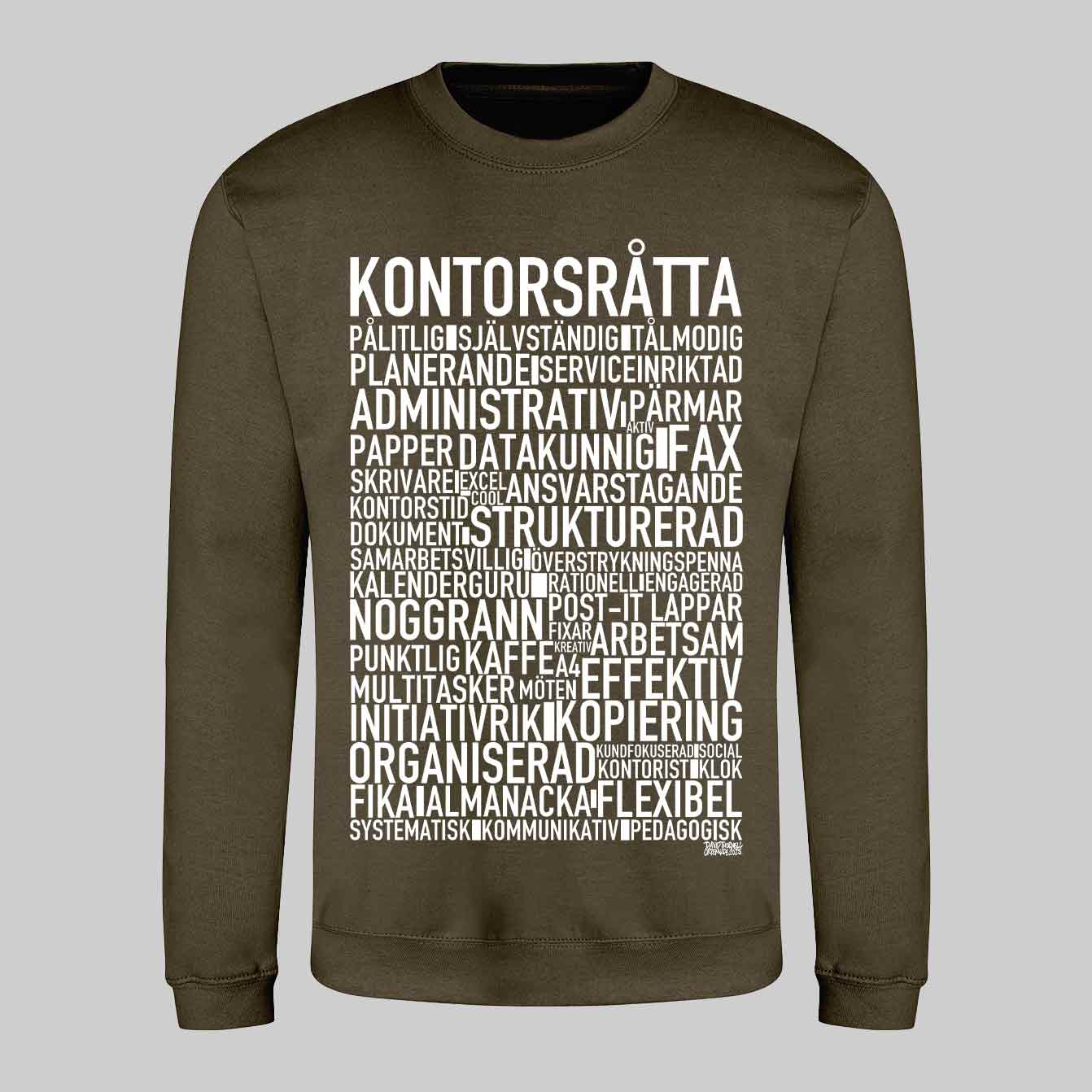 Kontorsråtta Text Sweatshirt
