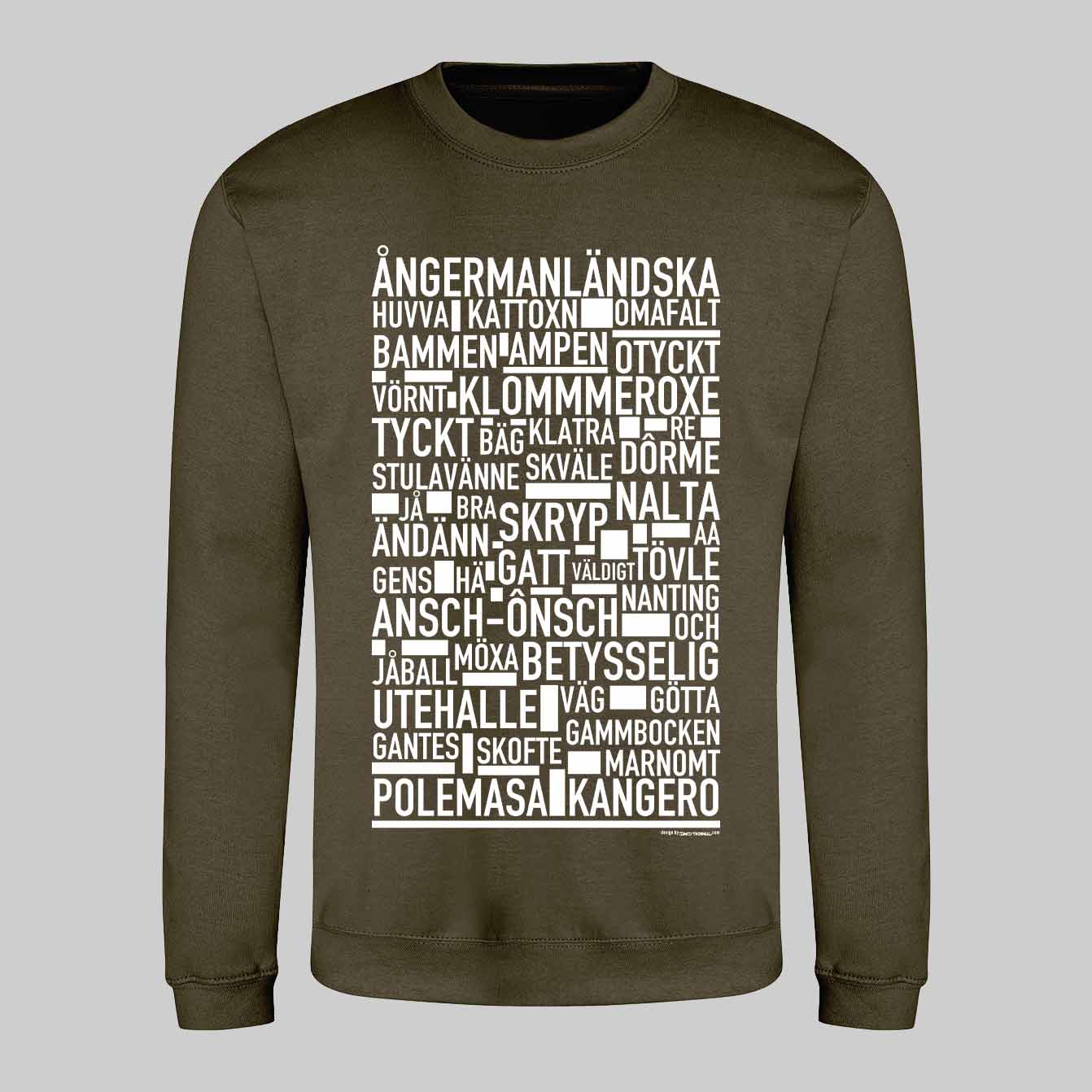 Ångermanländska Dialekt Text Sweatshirt