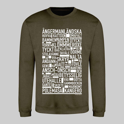 Ångermanländska Dialekt Text Sweatshirt