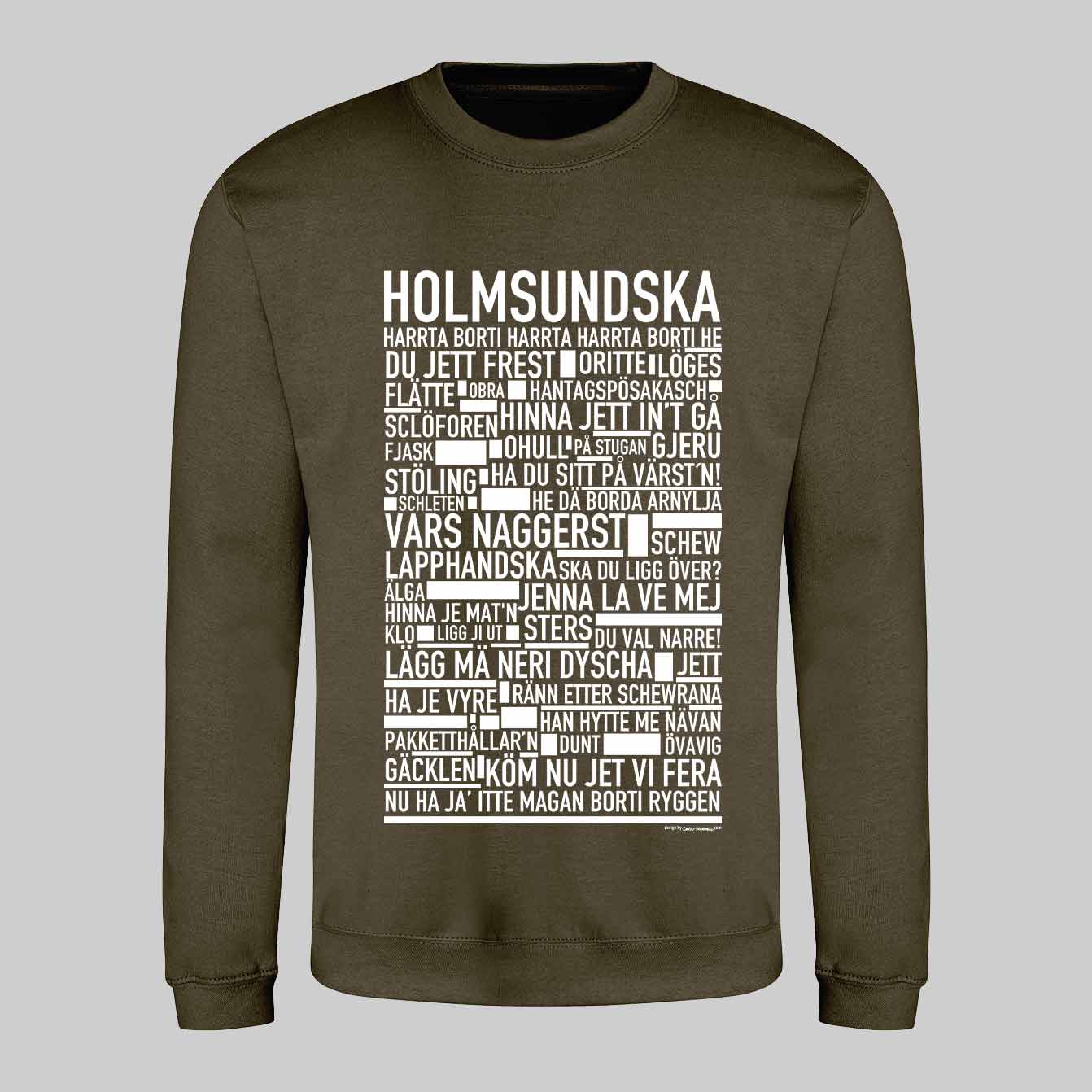 Holmsundska Dialekt Text Sweatshirt