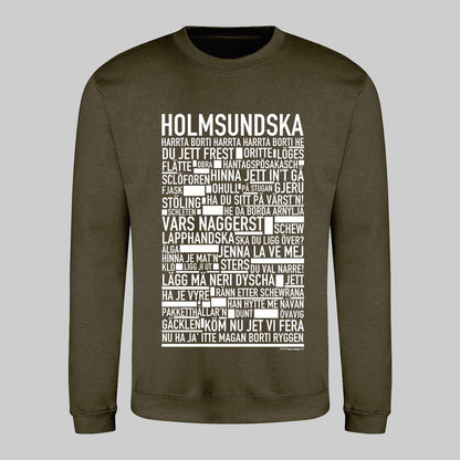 Holmsundska Dialekt Text Sweatshirt