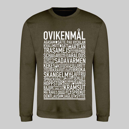 Ovikenmål Dialekt Text Sweatshirt