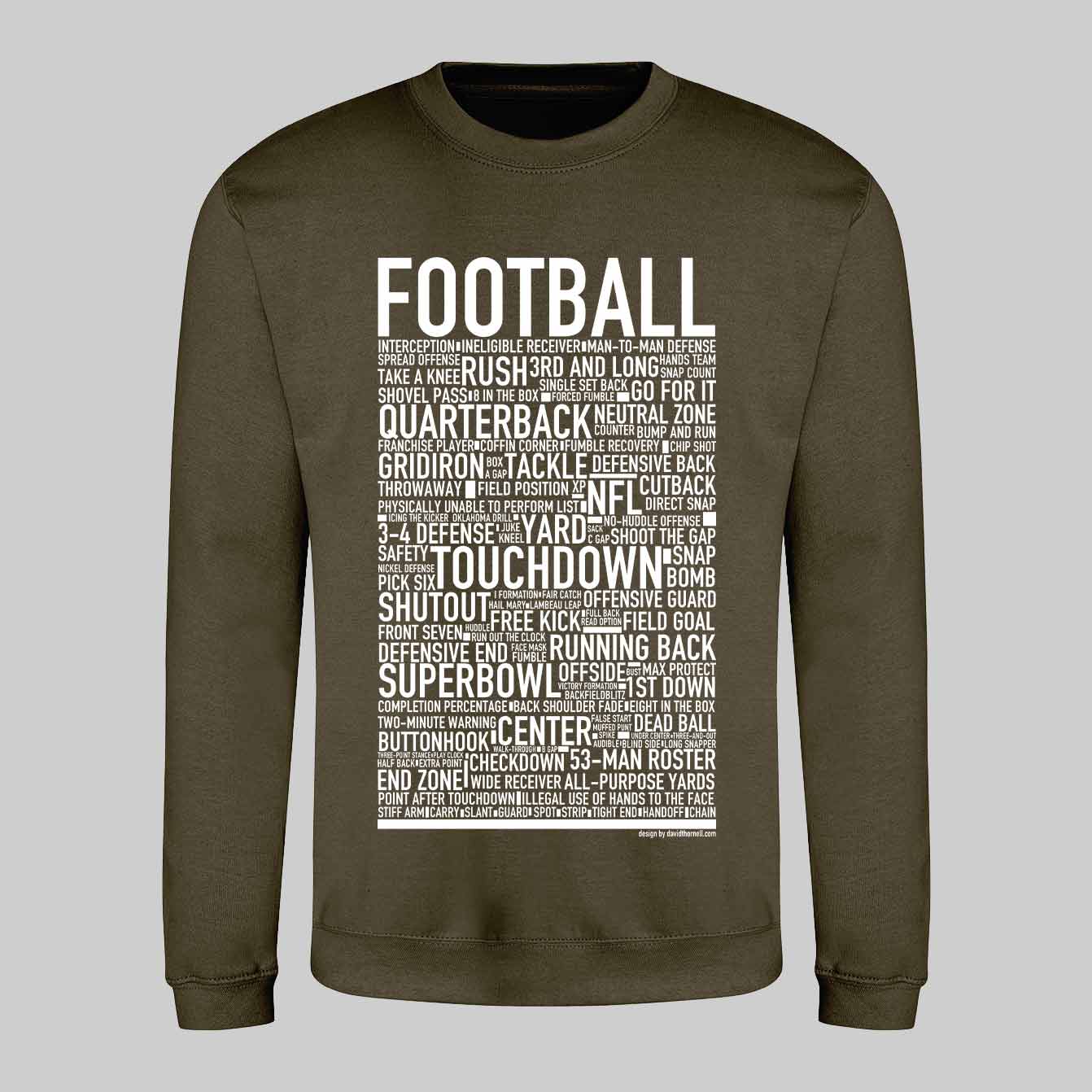 Football Text Sweatshirt