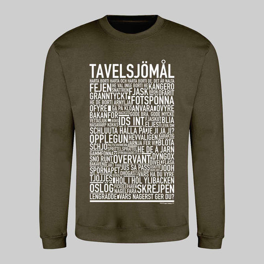 Tavelsjömål Dialekt Text Sweatshirt
