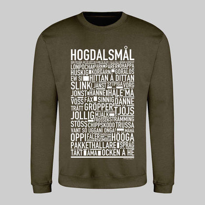 Hogdalsmål Dialekt Text Sweatshirt