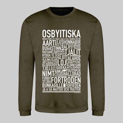 Osbyitiska Dialekt Text Sweatshirt