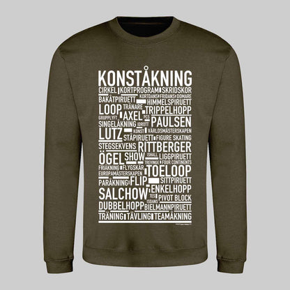 Konståkning Text Sweatshirt