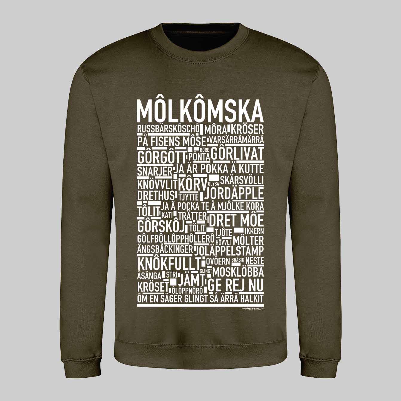 Môlkômska Dialekt Text Sweatshirt