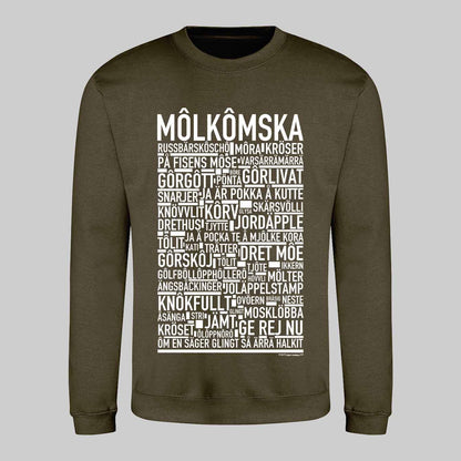 Môlkômska Dialekt Text Sweatshirt