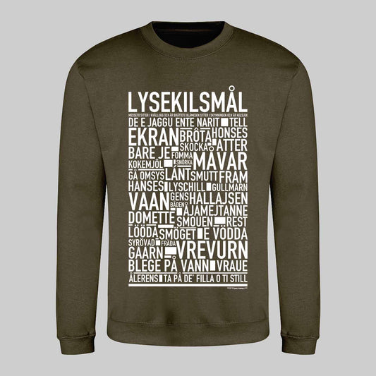 Lysekilsmål Dialekt Text Sweatshirt