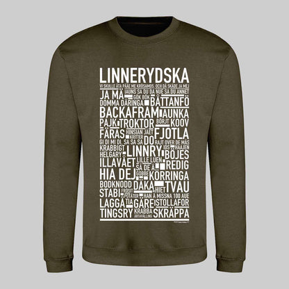 Linnerydska Dialekt Text Sweatshirt