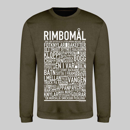 Rimbomål Dialekt Text Sweatshirt