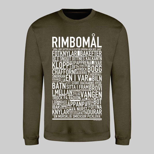Rimbomål Dialekt Text Sweatshirt