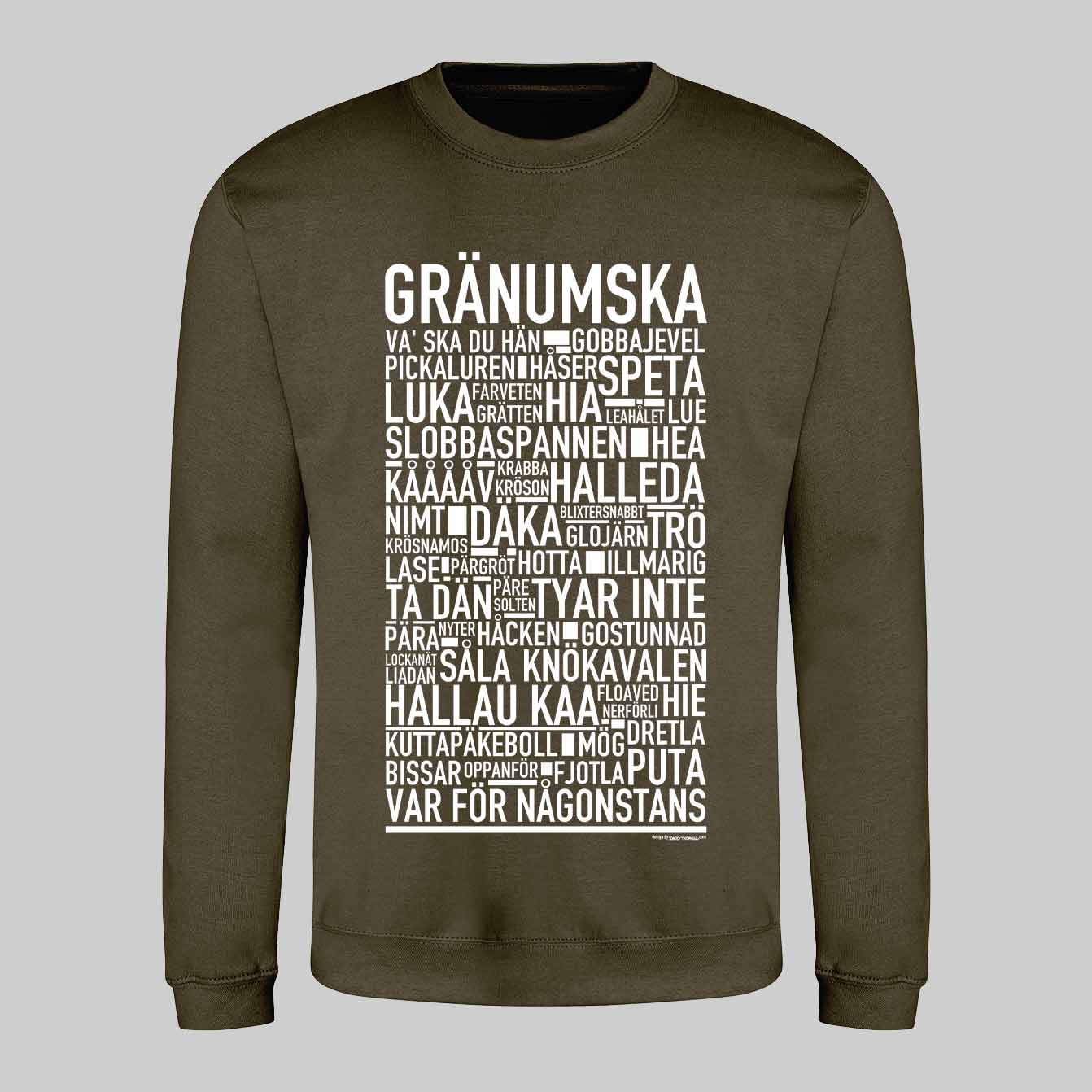 Gränumska Dialekt Text Sweatshirt