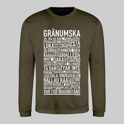 Gränumska Dialekt Text Sweatshirt
