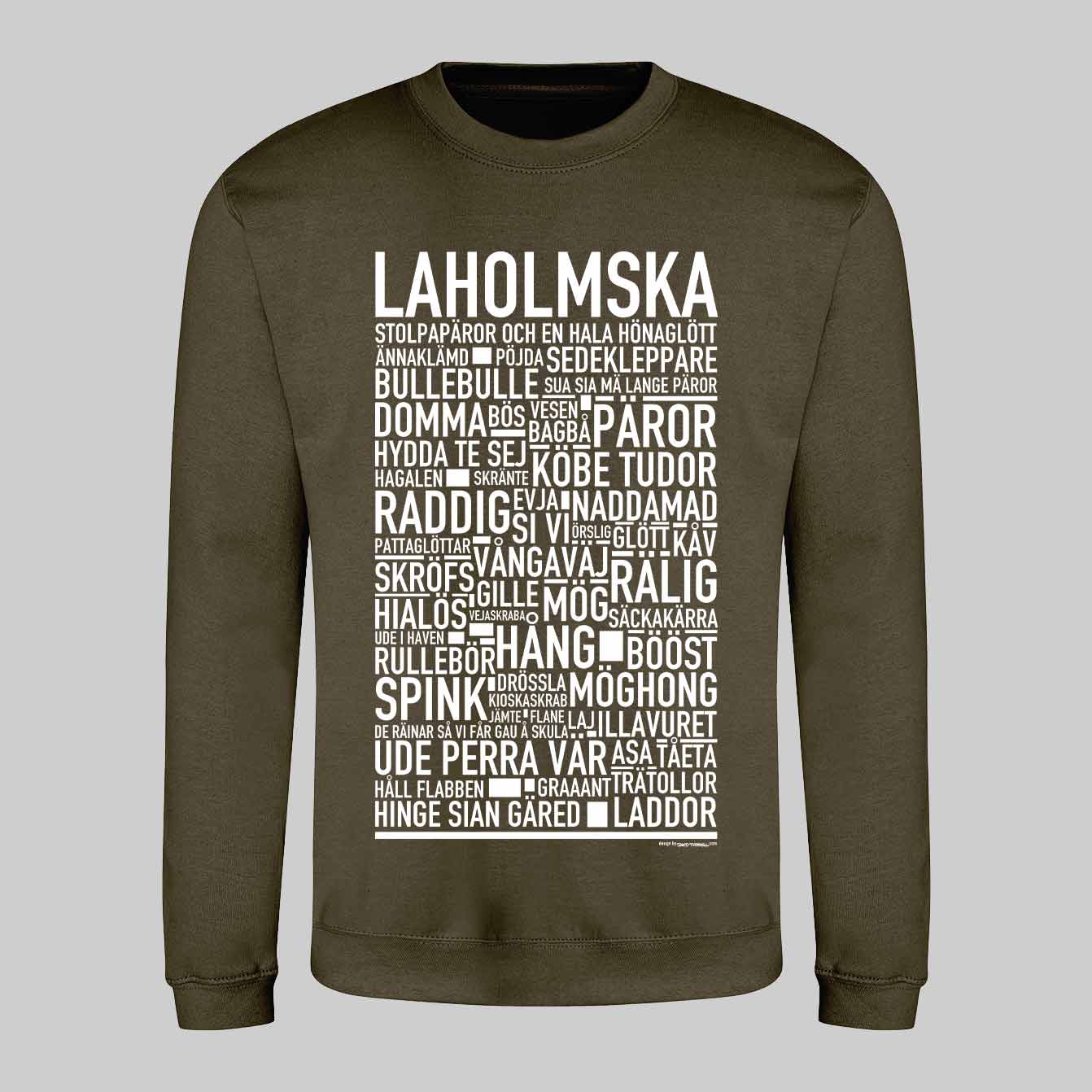 Laholmska Dialekt Text Sweatshirt