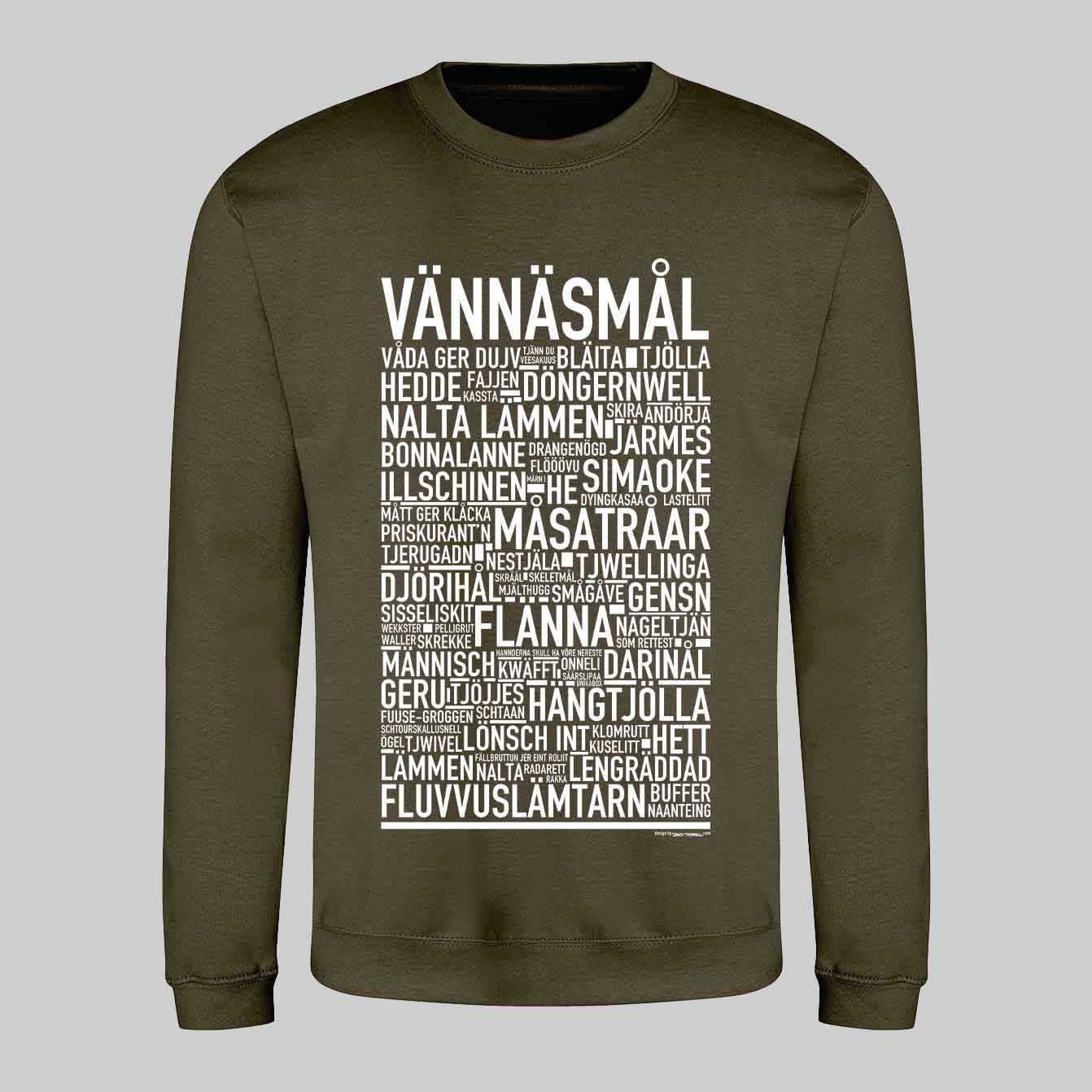 Vännäsmål Dialekt Text Sweatshirt