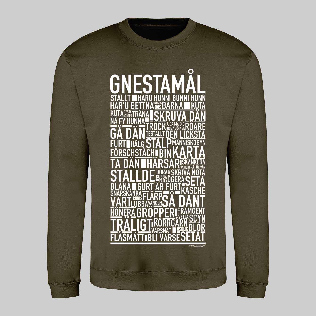 Gnestamål Dialekt Text Sweatshirt