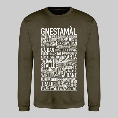 Gnestamål Dialekt Text Sweatshirt