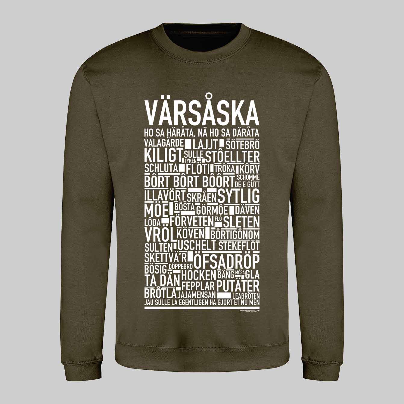 Värsåska Dialekt Text Sweatshirt