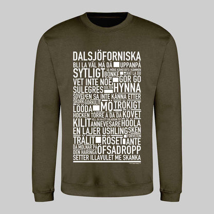 Dalsjöforsnitiska Dialekt Text Sweatshirt
