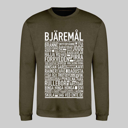 Bjäremål Dialekt Text Sweatshirt