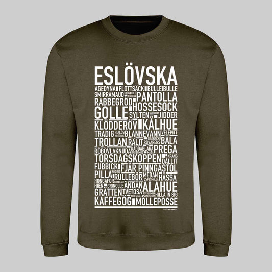 Eslövska Dialekt Text Sweatshirt
