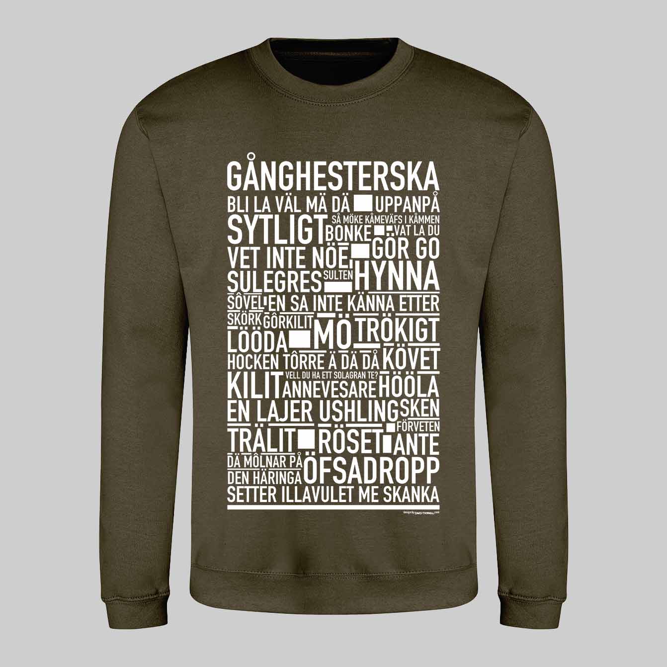 Gånghesterska Dialekt Text Sweatshirt