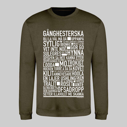 Gånghesterska Dialekt Text Sweatshirt