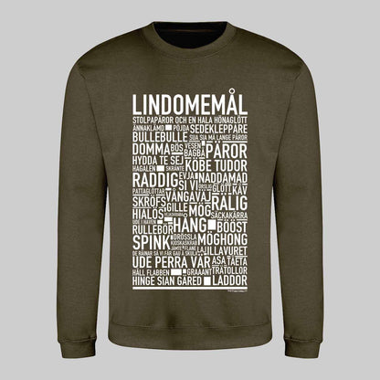 Lindomemål Dialekt Text Sweatshirt