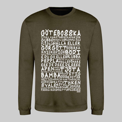 Götebosska Graffiti Dialekt Sweatshirt