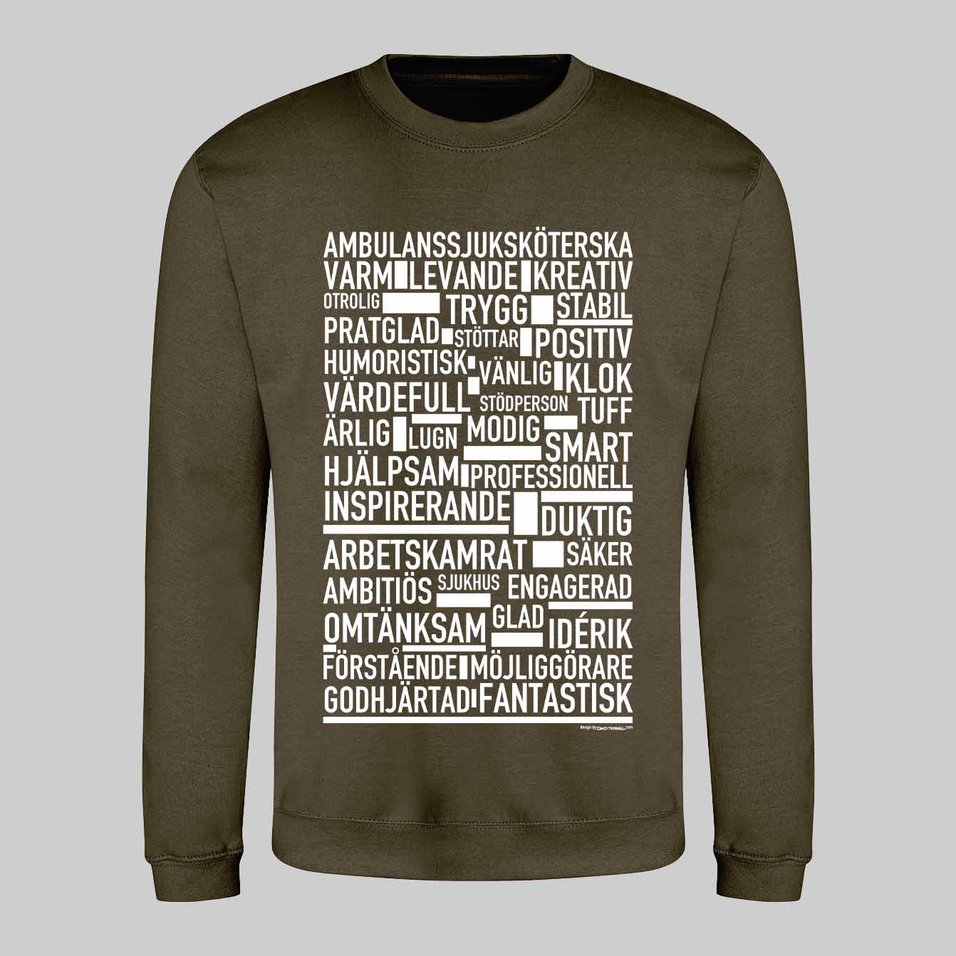Ambulanssjuksköterska Text Sweatshirt