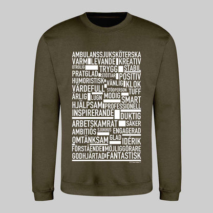 Ambulanssjuksköterska Text Sweatshirt