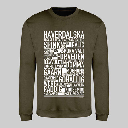 Haverdalska Dialekt Text Sweatshirt