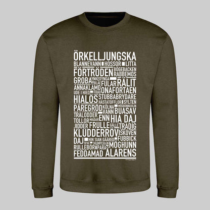 Örkelljungska Dialekt Text Sweatshirt