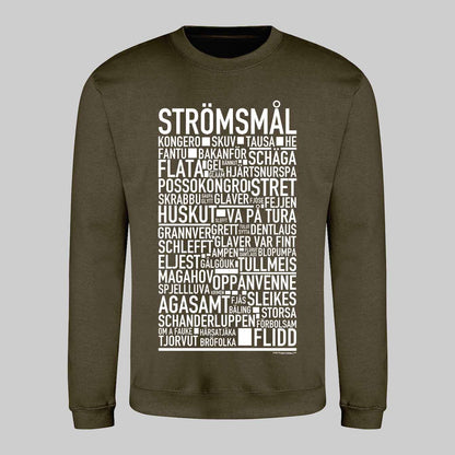 Strömsmål Dialekt Text Sweatshirt