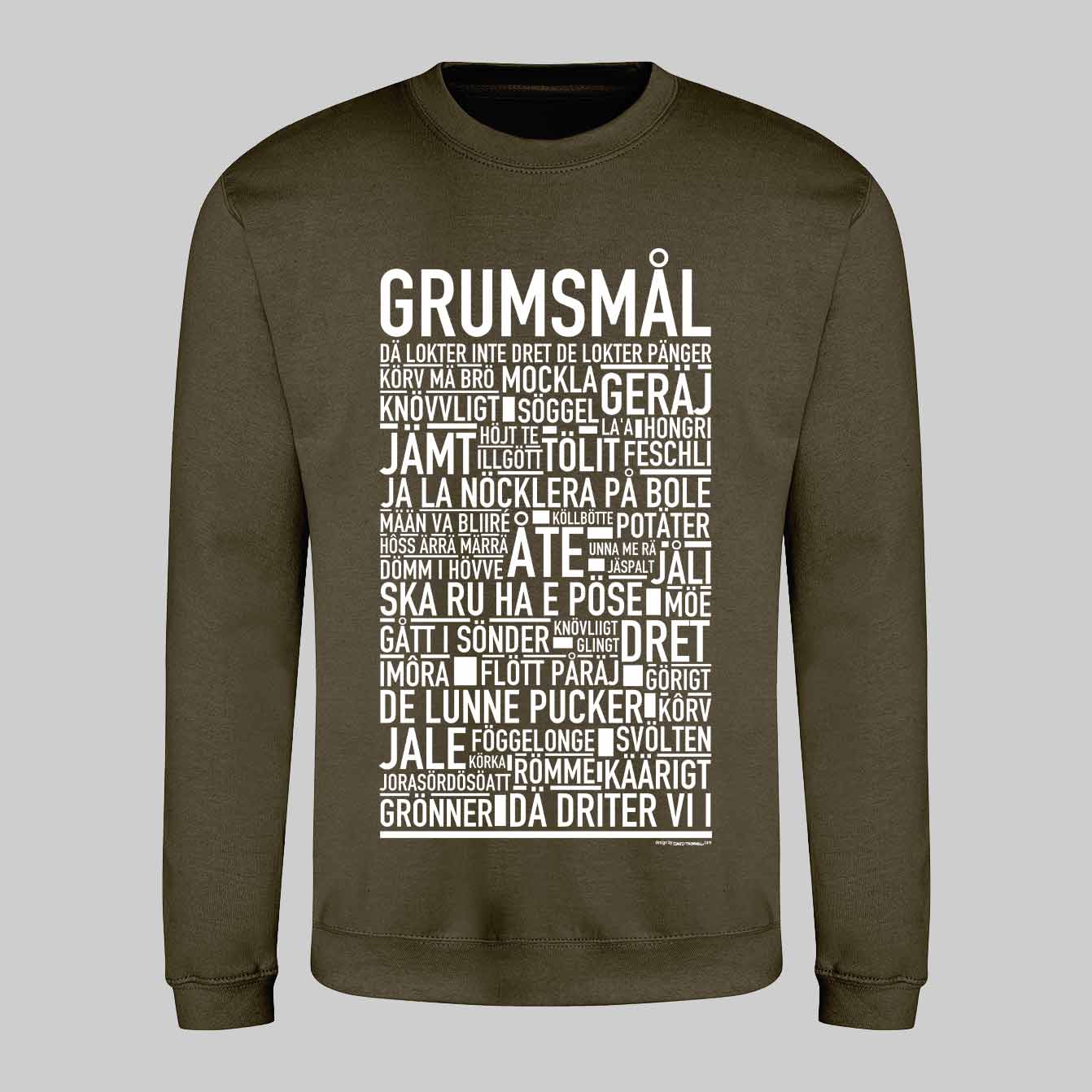 Grumsmål Dialekt Text Sweatshirt