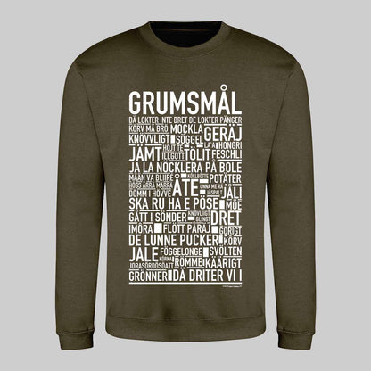 Grumsmål Dialekt Text Sweatshirt